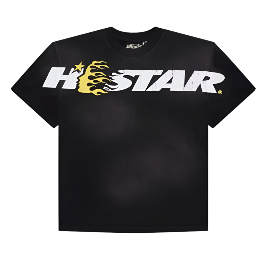 Hellstar Studios Cartoon Logo T-Shirt Yellow