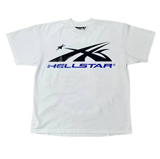 Hellstar Gel Sport Logo T-Shirt Blue