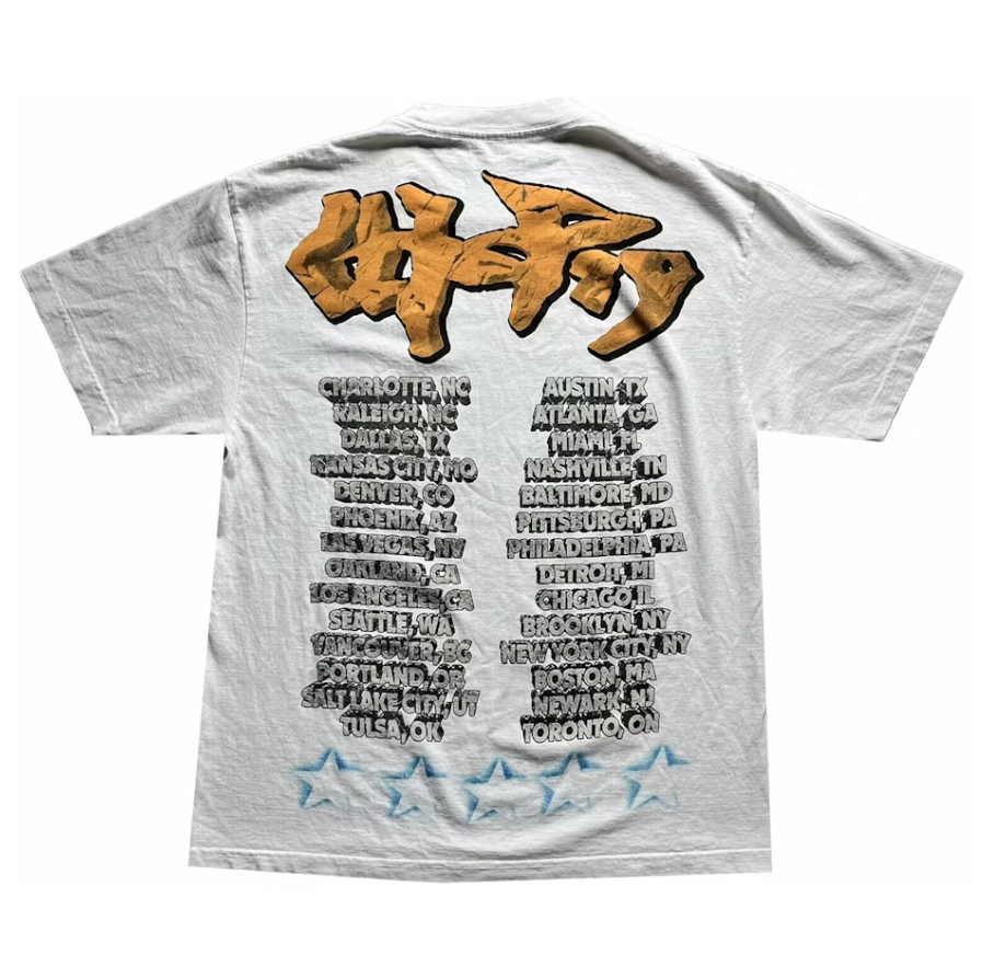 Travis Scott Utopia Tour Skitzo Circus Maximus Tee White