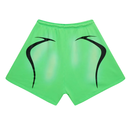 Hellstar Sports Warm Up Shorts Neon Green