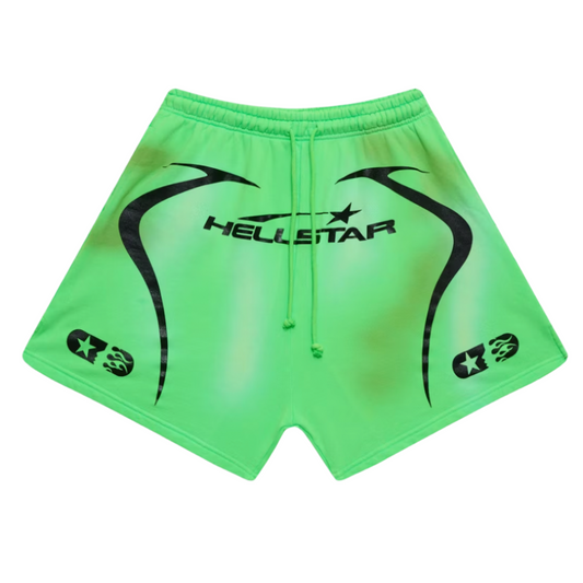 Hellstar Sports Warm Up Shorts Neon Green