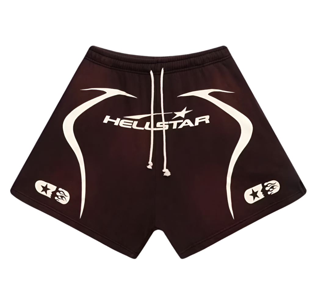 Hellstar Sports Warm Up Shorts Brown