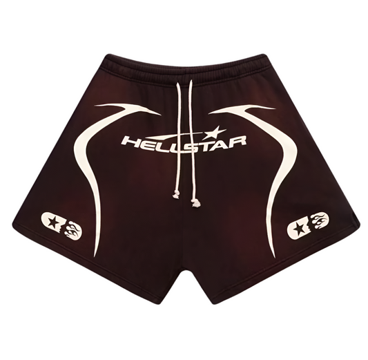 Hellstar Sports Warm Up Shorts Brown