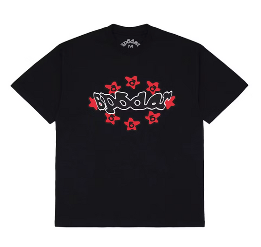 Sp5der Warped Tee Black STEAL