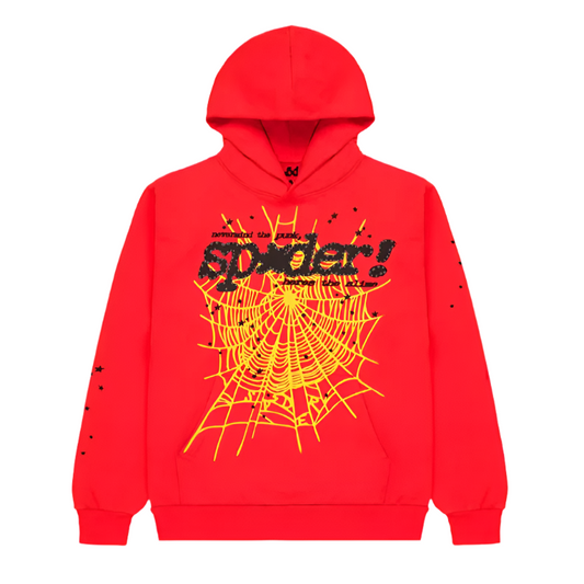 Sp5der P*NK V2 Hoodie Red