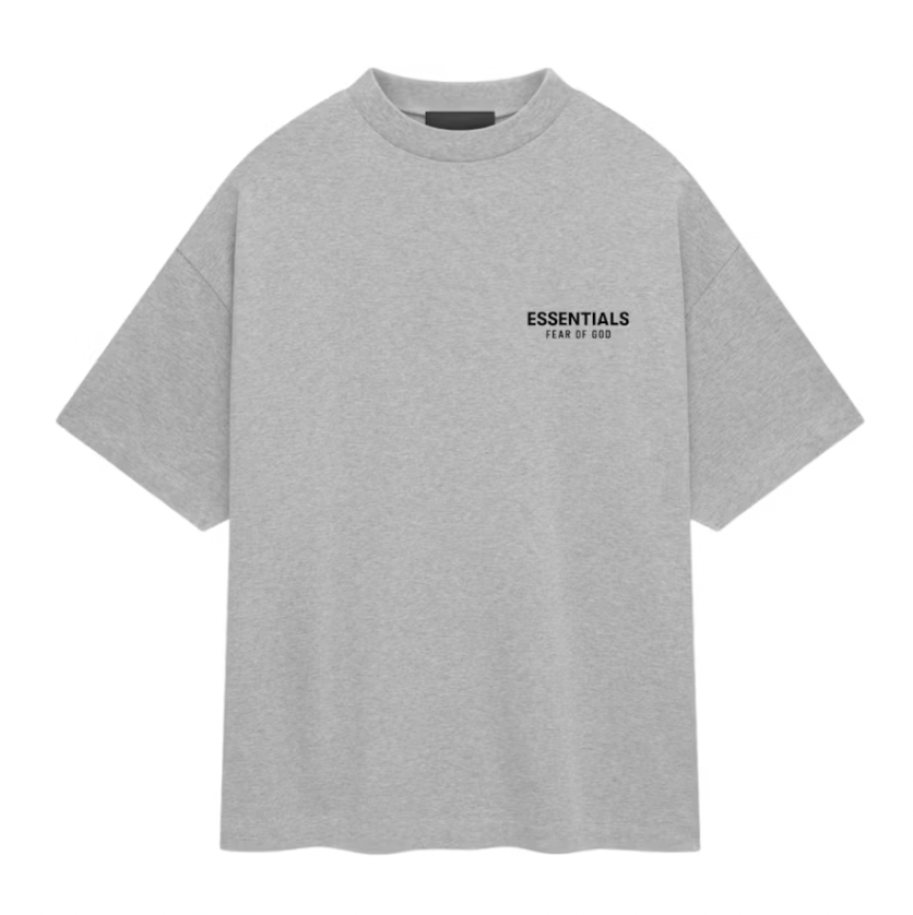 Essentials Jersey Crewneck T-Shirt Light Heather Gray