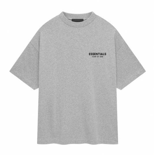 Essentials Jersey Crewneck T-Shirt Light Heather Gray