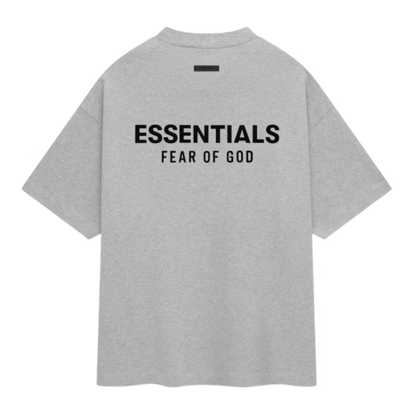 Essentials Jersey Crewneck T-Shirt Light Heather Gray