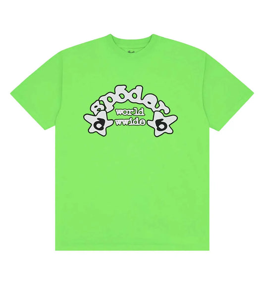 Sp5der Worldwide Tee Lime Green STEAL