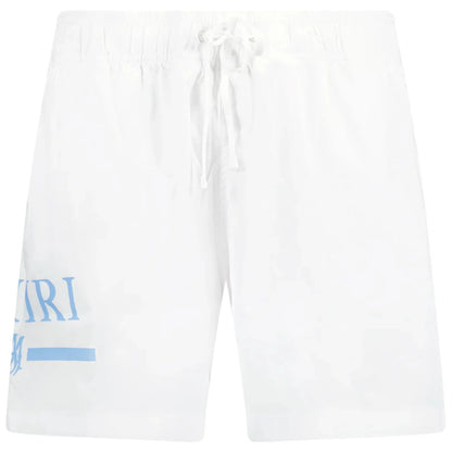 Amiri Ma Bar Logo Swim Truck White Light Blue