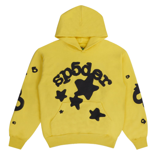 Sp5der Worldwide Sweatshirt Beluga Gold
